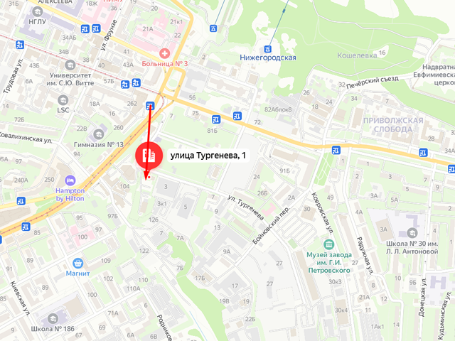 Управление Федеральной службы в сфере защиты прав потребителей и благополучия человека по Нижегородской области в г. Нижний Новгород на ул. Тургенева